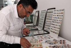 47 yılda 9 bin pul biriktirdi