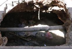 Çöken yolun altından Roma dönemine ait tünel çıktı