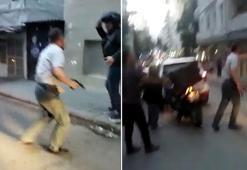 Otomobil sürücüsü trafikte tartıştığı moto kuryeyi tabanca ile darbetti
