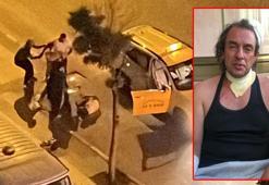 Alkollü yolcu taksi şoförünü ısırdı, darbetti, aracına binip kaza yaptı