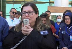 Sağlık çalışanları eylemde; 'Gerçekten melek gibi bir insana kıydılar'
