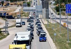 'Kilit kavşak' Kırıkkale'de bayram trafiği başladı