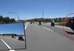 Tek tekerli hız denemesi kaza ile sonuçlandı: 3 motosiklet karıştı, 2 kişi yaralandı