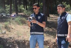 Denizli emniyetinden orman yangınlarına karşı dronlu denetim