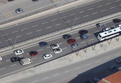 Ankara'da helikopter destekli trafik denetimi