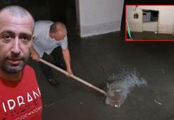 Bağcılar'da ev ve işyerlerini su bastı: Çocuğumu ölmek üzereyken kurtardım