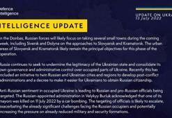 İngiltere Savunma Bakanlığı: Rusya, Donbas’ta ilerliyor