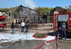 Ankara toptancı halinde yangın