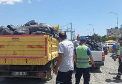 Marmaraereğlisi'nde tatilcilerden geriye 483 ton çöp kaldı, belediye temizledi