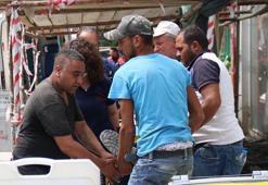 Boş binanın yıkımı sırasında üzerine kolon devrildi