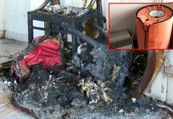 Kartal'da portatif saunadan çıktığı iddia edilen yangın daireyi kül etti