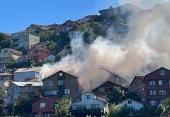 Beykoz'da korkutan çatı yangını