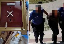 Spiral makinesi ile çelik kasayı açarken suçüstü yakalandı