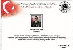 MSB: Pençe-Kilit Harekatı bölgesinde 1 asker şehit oldu