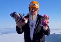 Altıparmak zirvesine tırmanan dağcıdan 'çöp' tepkisi