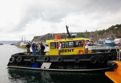 Tahıl yüklü gemi Razoni'de denetim
