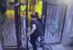 Silivri'de bisiklet hırsızlığı kamerada