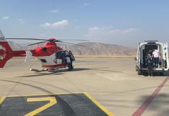 Şırnak'ta ambulans helikopter prematüre bebek için havalandı