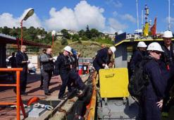 Sarıyer açıklarında bekleyen tahıl yüklü gemilerde denetim başladı
