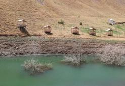 Yüksekova Dilimli Barajı'ndaki su seviyesi, 30 metre düştü