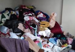 Ankara'da apartman dairesinden 1 kamyonet çöp çıktı