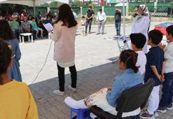 9 yaşındaki Seher, ayağı alçıda sahneye çıktı