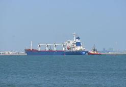 Tahıl yüklü gemi Mersin Limanı'na geldi
