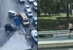 Bayrampaşa'da silahlı kavga sonrası kaza; yarı çıplak halde kaçtı