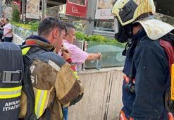 Ankara'da kafe yangını; 5 kişi dumandan etkilendi