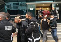 Kelepçeli ve polis yelekli suç örgütüne 3 tahliye