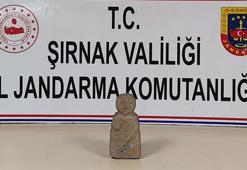 Şırnak’ta kaçakçılık operasyonu; neolitik dönemden heykelcik ele geçirildi