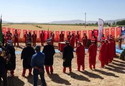 Erzurum'da mehterli hasat bayramı