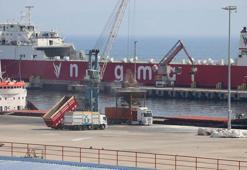 Ukrayna'dan Tekirdağ'a buğday getiren geminin yükü boşaltıldı