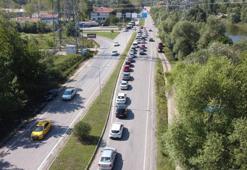 İnkum’da hafta sonu yoğunluğu; girişler kapatıldı