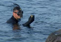 Kartal'da denizdeki el bombasını SAS ekipleri çıkardı