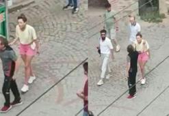 Şortu yüzünden laf atıldığı iddiasıyla sokak ortasında bağırdı
