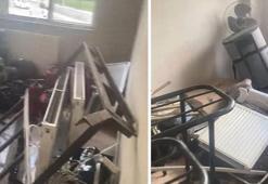 Boşaltılan binadan malzeme çalarken yakalanınca sokakta defalarca ateş etti