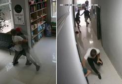 Veteriner kliniğini birbirine katan 3 arkadaşın silahlı kavgası kamerada