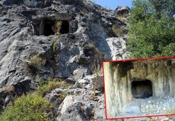 Defineciler kaya mezarını dinamitle patlatıp tahrip etti