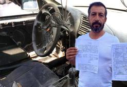 4 yıl önce yediemin otoparkına çekilen otomobil, hurdaya döndü