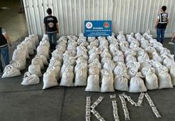 Gümrük Muhafaza ekiplerinin düzenlediği operasyonda tonlarca uyuşturucu ele geçirildi