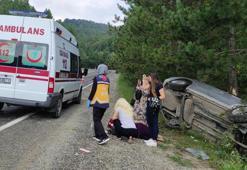 Kütahya'da otomobil ağaca çarptı: 6 yaralı