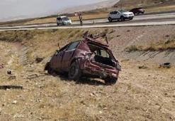 Düğün dönüşü otomobili takla atan sürücü öldü