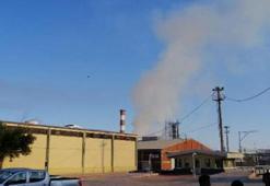 Konya'da, şeker fabrikasında çıkan yangın, büyümeden söndürüldü