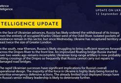 İngiltere istihbarat raporu: Rusya muhtemelen Harkiv bölgesinin tamamından çekilme emri verdi