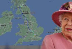 Kraliçenin son hava yolculuğu, tüm zamanların uçuş takip rekorunu kırdı