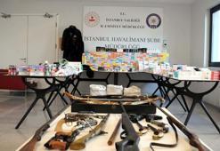 İstanbul Havalimanı'ndaki denetimlerde 26 milyon lira değerinde kaçak malzeme ele geçirildi