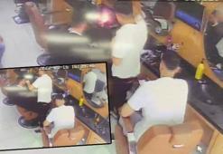 Berber dükkanında saç kurutma makinesi alev aldı