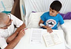 Hasta yatağında eğitime devam