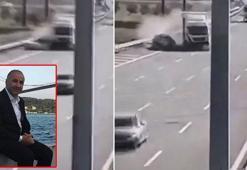 Silivri'de İBB şoförü Levent Karahan'ın öldüğü feci kaza kamerada